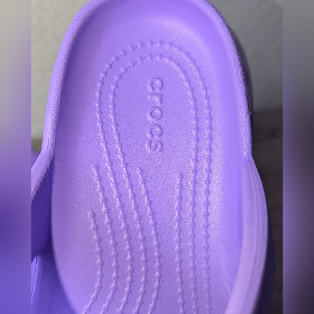Crocs Mega Crush Triple Strap Platform Sandals Women's 8 Purple - Picture 12 of 13